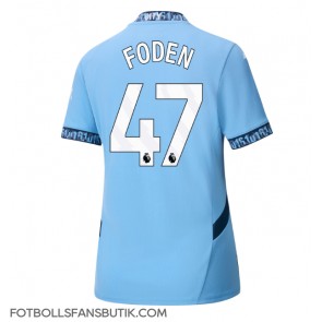 Manchester City Phil Foden #47 Replika Hemmatröja Damer 2024-25 Kortärmad